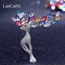 Simple fashion brooch Korean luxury atmosphere corsage women sweater coat accessories pin scarf buckle decoration