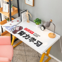 Cartoon desk mat waterproof leave-in childrens desk tablecloth Cute girl heart student dormitory desk mat PVC thickened