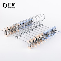 Jiabai hanger pants clip simple pants rack space-saving pants skirt clip Non-slip incognito clothes hang PVC simple pants skirt