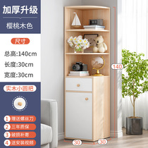 Nordic Corner Cabinet Wall Corner Cabinet Triangle Cabinet Floor High with door corner Corner Cabinet Shelve Storage Restaurant Tea Water Wine Cabinet