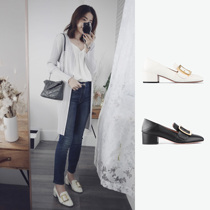 BALLY square buckle low heel Lefus shoes JANELLE 40 positive code (IT6403990090)