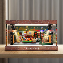 Chuandi acrylic display box is suitable for Lego 21319 American drama Old friends cafe building block toy dust cover