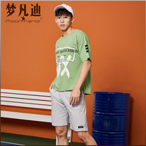 Dreams Fandy Pyjamas Male Spring Summer Style Pure Cotton Short Sleeve Shorts Summer 2021 New Home Conserved Round Collar Casual