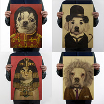 Kraft Paper Decoration Poster Bar Decoration Nostalgic Retro Kraft Paper Decoration Painting Core American Countryside Pendant