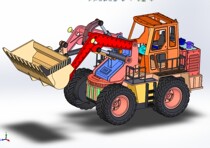 Engineering Loader Model 3D Drawing Solidworks Design