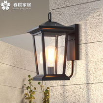 American Outdoor Wall Lamp Waterproof Outdoor Villa Veranda Hallway Patio External Wall Garden Retro Terrace Large Doorway Balcony Light