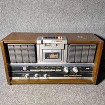 Around 1980 domestic nostalgic classic old-fashioned red light recorder cassette tape recorder radio failure