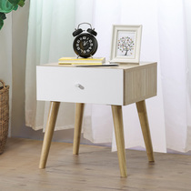 Fuana Furniture bedroom simple bedside table original wood color cabinet storage bed head storage cabinet corner cabinet