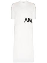 2021 AMBUSH White Side logo cotton dress