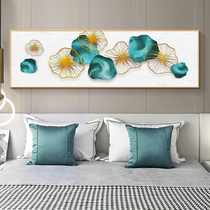 Nine fish picture bedroom bedside decorative painting Modern simple horizontal board horizontal long mural Nordic style bedside painting hanging painting