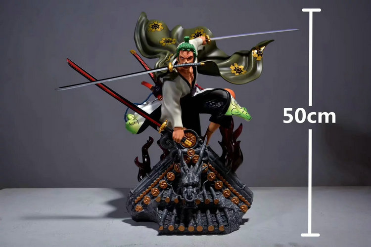 One Piece GK Kazunokuni GK Kimono Sauron roof Sauron 1 6 statue Boxed hand-done model super big knife