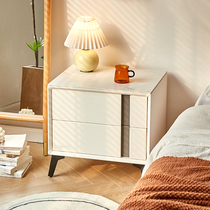 Bedside tables modern simple storage cabinet solid wood small locker bedroom simple bedside table home light luxury cabinet