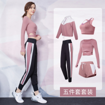 Yoga Suit Womens Autumn Winter Money Display Slim Professional High-end Fashion Speed Dry Gym Fitness Room Morning Striding Clothes Mesh Red Transport Action Suit