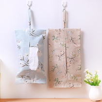 Pumping paper wall hanging tissue box hanging toilet cloth bag toilet cloth hanging cloth art roll paper bag tissue cover