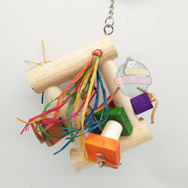 Parrot nibbling toy building block primary color grinding mouth bite resistant suitable for medium and large HND121