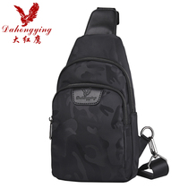 Big Red Eagle Tide brand chest bag mens messenger bag canvas sports backpack mens single shoulder bag Oxford cloth mens bag chest small bag