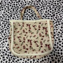 Earth Cool Trampoline Winter Rose Single Shoulder Sails Cloth Bag Day System Imitation Lamb Wool Mobile Phone Bag Handbags Tote Bag