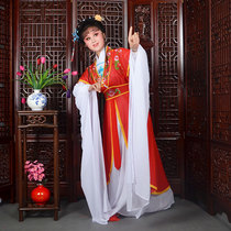 Opera ancient costume photo Yue Opera Huangmei Opera Xiaodan Huadan costume Miss maid costume Chiffon jumpsuit Kan suit