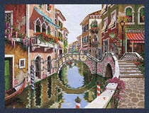 American tapestry tapestry home art Venice landscape decoration painting living room bedroom European decoration