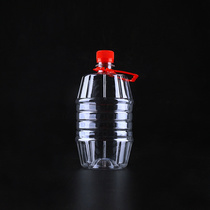 Oil bottle kitchen handle plastic transparent packaging bottle thickened small wine bottle with lid self-made wine bottle