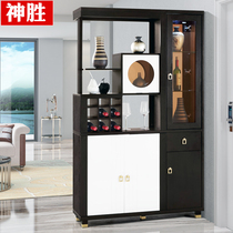 Modern simple porch cabinet wine cabinet Italian minimalist partition cabinet shoe cabinet New Chinese screen door Hall Cabinet decoration cabinet