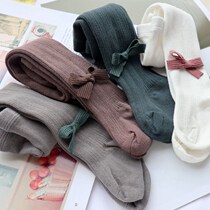 Childrens tights girls autumn and winter tights with spring and autumn models medium and thick models baby baby bottoming cotton socks princess