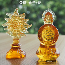 Tibetan Buddhist supplies ancient methods colored glaze mash auspicious eight supplies mash butter flowers food and seed flowers tantric instruments