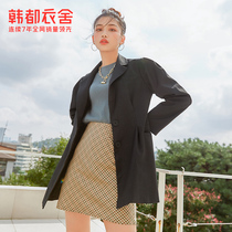 Hans clothes house 2022 Korean version of womens clothing Spring loaded with new single-row buttoned jacket loose jacket suit PV9787