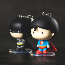 Superman vs. Batman Q version of Super Cute doll decoration model pendant Justice League car decoration doll gift 5cm
