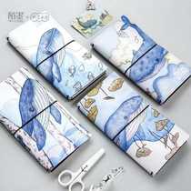 Whale Big-winged whale Blue Whale Marine life Hand-book notebook Dive logbook