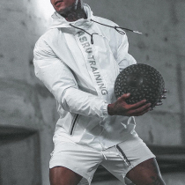 New sportswear spring and autumn slim hooded casual men running sunscreen training outdoor fitness charge jacket