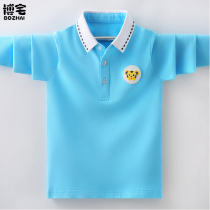 Boy Spring Summer style POLO shirt Children 2022 CUHK Scout pure cotton loose long sleeve T-shirt boy