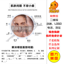 Solve facial problem poster freckle acne sensitive red blood skin problem skin care beauty photo