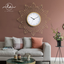 Nordic light luxury art clock clock living room home fashion personality creative modern simple atmospheric silent clock