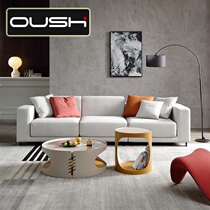 Modern minimalist cloth Sofa Living Room Combo size family designer Nordic Tofu Block Square Sofa