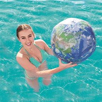 Beach ball inflatable water polo adults children Beach swimming pool toys inflatable large with bright light Earth playing water ball