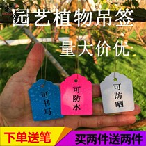 Horticultural label hanging rope recognition multi-meat registered flower seedlings binded to flower garden green plant plastic logo