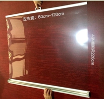 High temperature resistant roll curtain zipper finished commercial horizontal supermarket freezer transparent display case mosquito-proof door curtain household