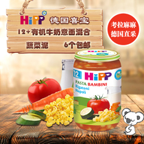 German hippp puree organic food supplement vegetable tomato cheese macaroni 12 250g spot noodles