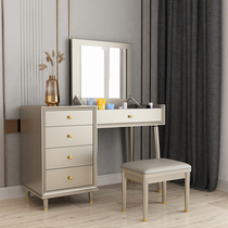American Pure Solid Wood Dresser Bedroom Eu Style Log Dresser Table Ins Wind Modern Minima White Makeup Storage