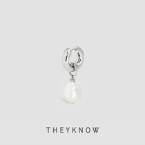 THEYKNOW Baroque pearl 2021 new fashion earrings womens personality design sense niche high-class air quality