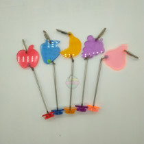 Parrot special stainless steel fruit fork acrylic stainless steel total length 20cm toy DIY fruit stick