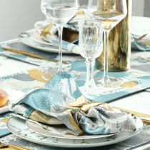 Dream lover Western food mouth cloth napkin wipe Cup cloth absorbent hotel square towel European and American Japanese folding flower mouth cloth circle custom