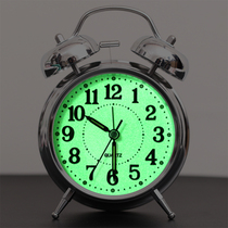 Luminous alarm clock wake up artifact student special child boy bedroom mute bedside clock creative small alarm clock table