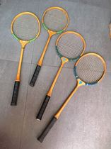  Badminton racket pure wood Orchid brand flying eagle brand second-hand thrift nostalgic collection film and television props