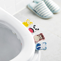 Cartoon toilet handle toilet cover toilet cover accessories toilet cover lifter handle
