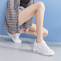Inner increased womens small white shoes 2020 spring new womens shoes casual Joker platform shoes tide board shoes X0229