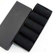 Black socks female bamboo charcoal fiber middle tube women socks spring and autumn women socks gift box cotton business socks