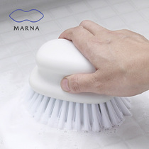 MARNA Japan imported bathroom cleaning brush Kitchen bathroom decontamination descaling bristle oval multi-function brush