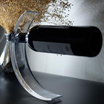 Red Wine Rack Acrylic Creative Personality Pendulum modern light extravagant upscale Sloping Wine Living-room Display Shelve